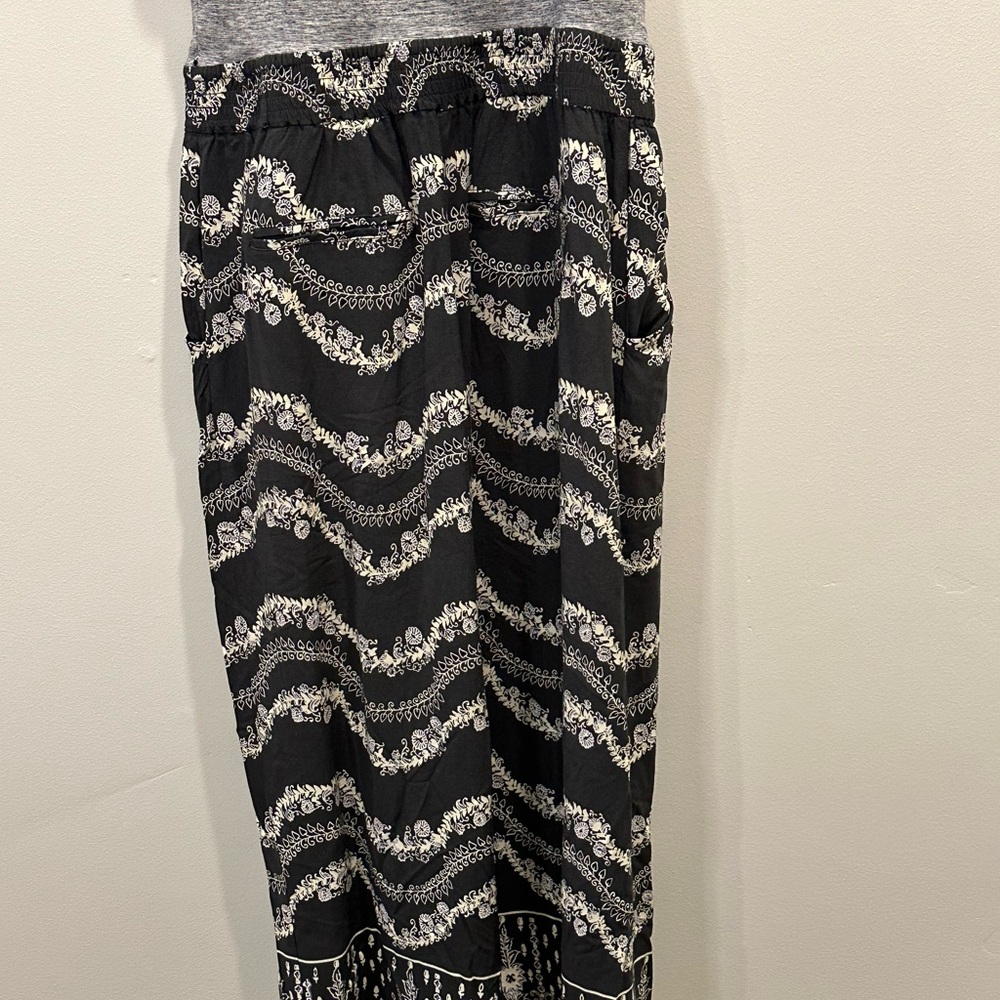 Anthropologie Lilka Pantsuit Blue Gray Purple Floral Boho Jumpsuit Size L - Picture 2 of 8